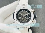 ZF Factory Hublot Big Bang Unico King White Ceramic Bezel Rubber Strap 45MM